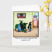 Spaß-Grußkarte des lustigen Vaters Karte (Gelbe Blume)