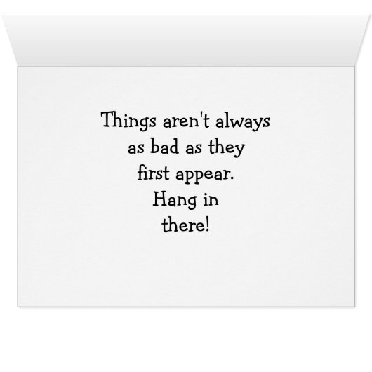 Spaß-Grußkarte für lustige Ermutigung (Innenansicht Horizontal (Unten))