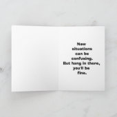 Spaß-Grußkarte für lustige Ermutigung Karte (Innenseite)