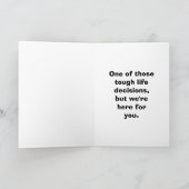 Spaß-Grußkarte für lustige Ermutigung Karte (Innenseite)