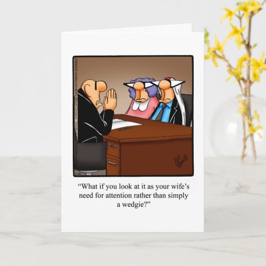 Spaß-Grußkarte Karte (Gelbe Blume)