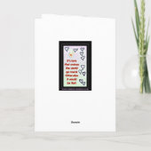 Spaß Grußkarte Liebe Jug & World Runde/Flat Joke Karte (Rückseite)