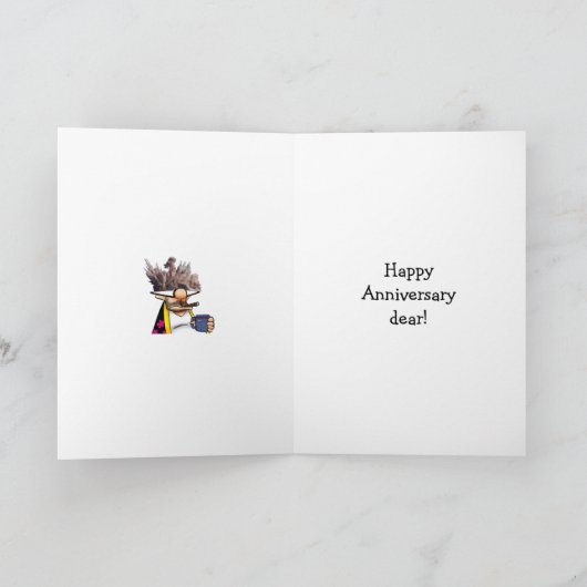 Spaß-Grußkarte zum Hochzeitstag Karte (Innenseite)