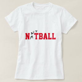 Spaß GS-Spieler-Clipart ThemaNetball T-Shirt