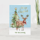 Spaß Gut gekleideter Wasserfarbenregenbaum Karte (Vorderseite)