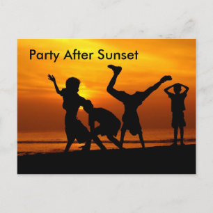 Spaß haben einladungspostkarte