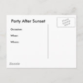 Spaß haben einladungspostkarte (Rückseite)