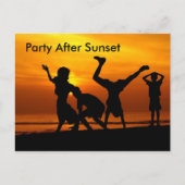 Spaß haben einladungspostkarte (Vorderseite)