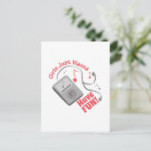 Spaß haben postkarte (Stehend Vorderseite)