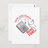 Spaß haben postkarte (Vorne/Hinten)