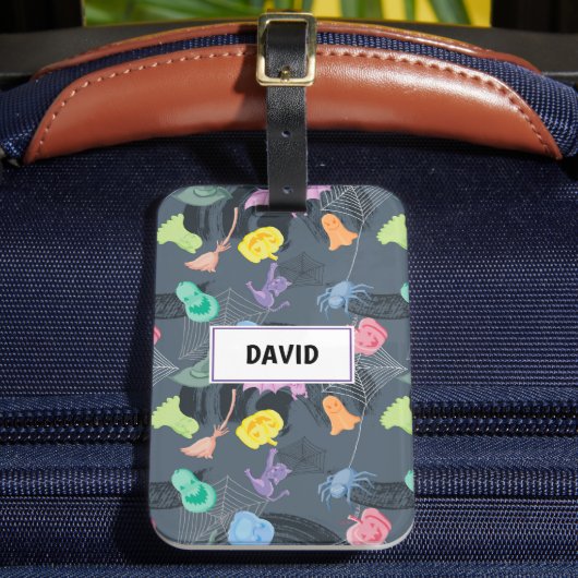 Spaß Halloween anpassbar Gepäckanhänger (Vorderseite Insitu 2)