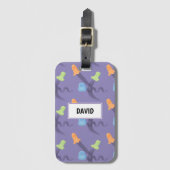 Spaß Halloween mit niedlichen Geistern, anpassbar Gepäckanhänger (Vorderseite Vertikal)