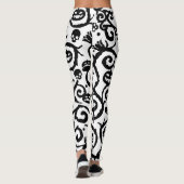 Spaß-Halloween-Schädelkürbis-Muster-Leggings Leggings (Rückseite)