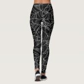 Spaß-Halloween-Spinnennetz-Muster-Leggings Leggings (Rückseite)