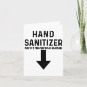 Spaß Hand Sanitizer Karte (Vorderseite)