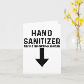 Spaß Hand Sanitizer Karte (Gelbe Blume)