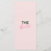 Spaß handgeschriebene farbenfrohe Pastelszeit Menükarte (Rückseite)