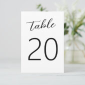 Spaß handgeschriebene Schwarz-weiße Hochzeitsstimm Einladung (Stehend Vorderseite)