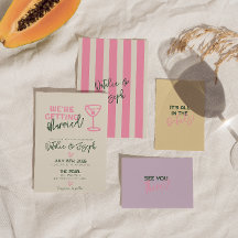 Spaß handgeschriebene Whimsical Pastel Summer Wedd