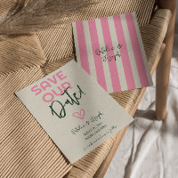 Spaß handgeschriebene Whimsical Pastel Summer Wedd