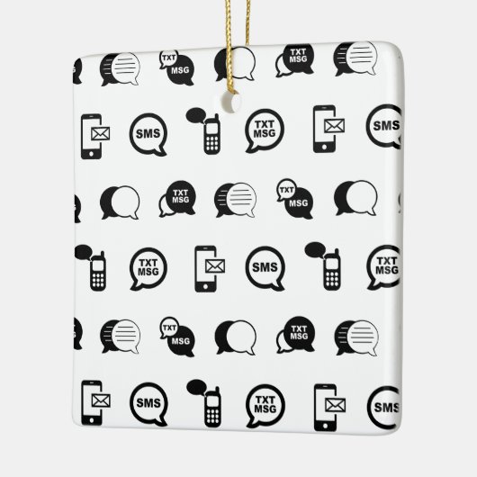 Spaß Handy SMS Messaging CUSTOM BG FARBE Keramikornament (Links)