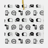 Spaß Handy SMS Messaging CUSTOM BG FARBE Keramikornament (Vorderseite)