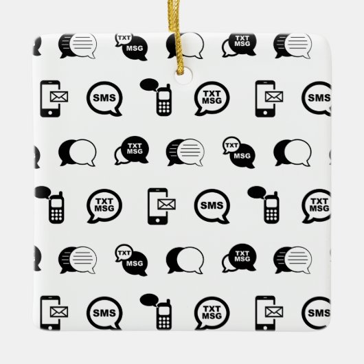Spaß Handy SMS Messaging CUSTOM BG FARBE Keramikornament (Vorderseite)