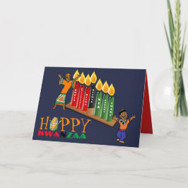 Spaß Happy KWANZAA 7 Grundsätze Personalisiert Feiertagskarte