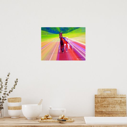 Spaß Harness Racing Print Poster (Küche)