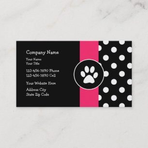 Spaß-Haustierpflege-Visitenkarten Visitenkarte