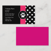 Spaß-Haustierpflege-Visitenkarten Visitenkarte (Vorne/Hinten)