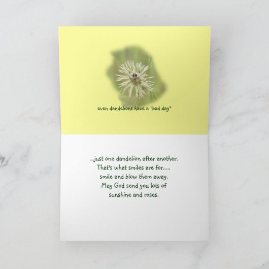 Spaß Havin' a Bad Day - passen Sie jede Gelegenhei Karte (Innenseite)