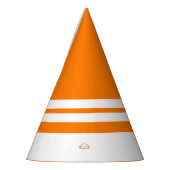 Spaß hell farbenfroh orange weiße Streifen Partyhütchen (Links)