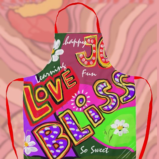 Spaß, Hell, Happy Delight Typografen Schürze