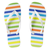 Spaß hell und kühl - Moderne Streifen Badesandalen (Fußbett)