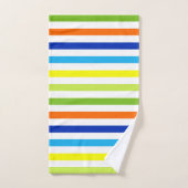 Spaß hell und kühl - Moderne Streifen Badhandtuch Set (Handtuch)