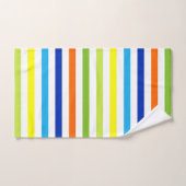 Spaß hell und kühl - Moderne Streifen Badhandtuch Set (Handtuch)