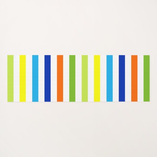 Spaß hell und kühl - Moderne Streifen Yogamatte (Rückseite (Horizontal))