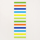 Spaß hell und kühl - Moderne Streifen Yogamatte (Rückseite)