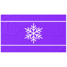 Spaß Helle Lila Nordic White Snowflake Streifen Tischdecke