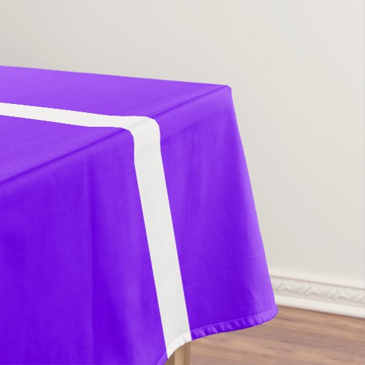 Spaß Helle Lila Nordic White Snowflake Streifen Tischdecke (Beispiel)