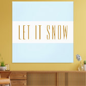 Spaß Helle, weiße, blaue Streifen lassen es schNOT Leinwanddruck (Insitu (Wohnzimmer))