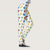 Spaß, heller Ballontierentwurf Leggings (Rechts)