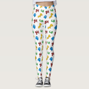 Spaß, heller Ballontierentwurf Leggings