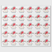 Spaß-helles Trägheitsweihnachten Geschenkpapier (Flach)