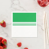 Spaß Hellgrüne, weiße Farbblockstreifen Streifen Serviette (Beispiel)
