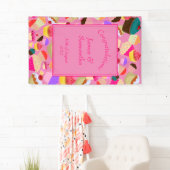 Spaß, hellrosa Kuchen - Hochzeit Banner (Insitu)