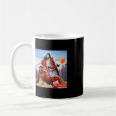 Spaß heute nicht Satan Jesus Crossover Basketball Kaffeetasse (Links)