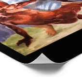 Spaß heute nicht Satan Jesus Crossover Bysketbyll Poster (Ecke)