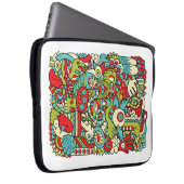 Spaß-Hipster-Gekritzel-Laptop-Hülse Laptopschutzhülle (Vorne Rechts)